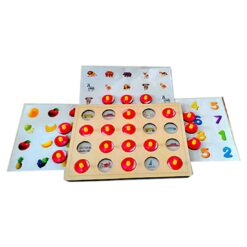 Clapjoy Wooden Memory Game for Kids - Memory Match Funny Block Board Game, Parent-Child Interaction Toy, Educational Intelligent Memory Booster Games Logic Brainteaser Toys for Boys and Girls Age 3+