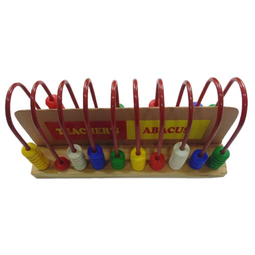 Wooden Calculation Abacus Counting Addition Subtraction | Maths Learning Early Educational Kit Toy for Kids 3+ Years (Wooden Teacher Abacus) - Image 4