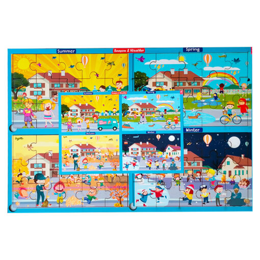 Season and Weather Learning Jigsaw Puzzle -Dual -12*18 inch - Image 3