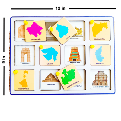 India Explore Activity game - Board Game with Activity Cards for Kids - Learning Game - Image 2