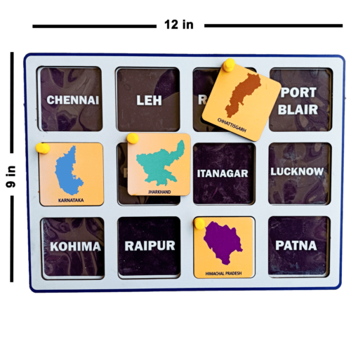 India Explore Activity game - Board Game with Activity Cards for Kids - Learning Game - Image 5