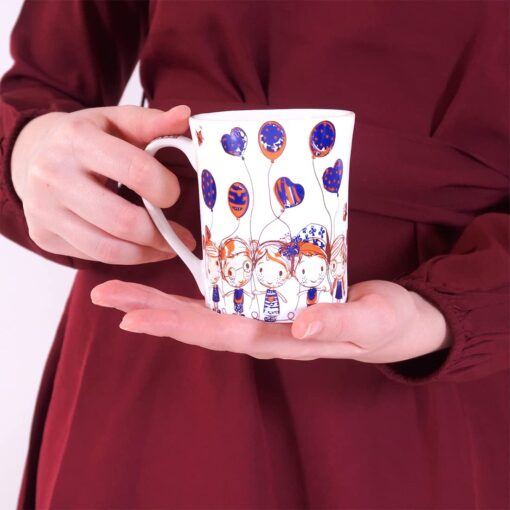 StarAndDaisy Coffee Mug Set of 2 | Dishwasher & Microwave Safe | Ceramic Bone China Cup to Gift to Best Friend | Ceramic Tea Coffee Milk Cups. (SND-MM-01) - Image 2