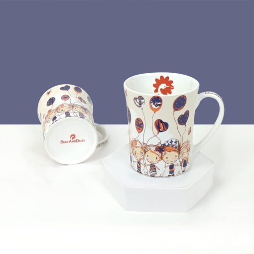 StarAndDaisy Coffee Mug Set of 2 | Dishwasher & Microwave Safe | Ceramic Bone China Cup to Gift to Best Friend | Ceramic Tea Coffee Milk Cups. (SND-MM-01) - Image 3