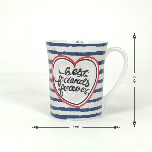 StarAndDaisy Coffee Mug Set of 2 | Dishwasher & Microwave Safe | Ceramic Bone China Cup to Gift to Best Friend | Ceramic Tea Coffee Milk Cups. (SND-MM-29) - Image 5
