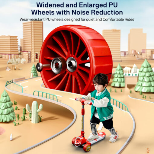 Kick on Scooter with Enlarged Pu Wheels