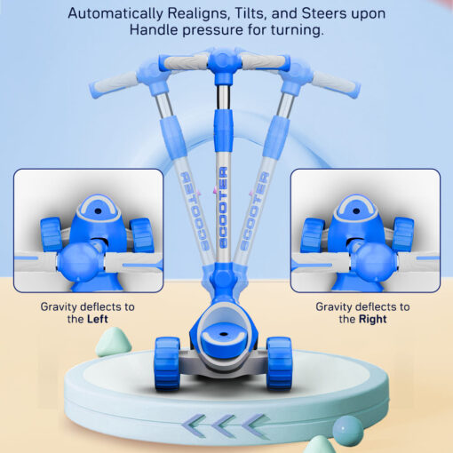 automatic handle adjustment kids scooter