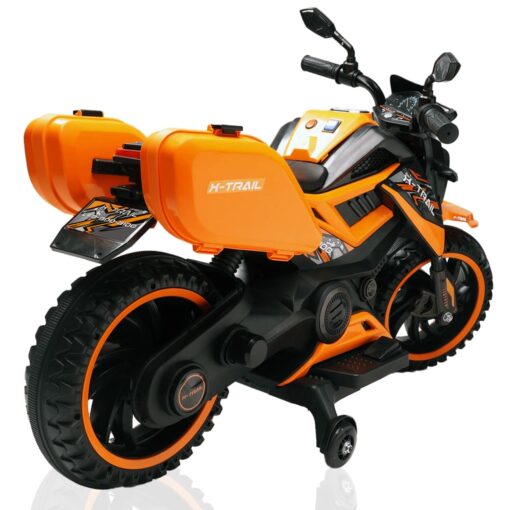 X-Trail Sports Electric Motor Bike 12v Rechargeable Battery Operated Motorcycle Ride on Bike-Ride on Kids- Kids to Drive Toy Bike Suitable for for Boys, Girls Age for 3-7 Years (Orange | LFB-BDQ8100) - Image 14