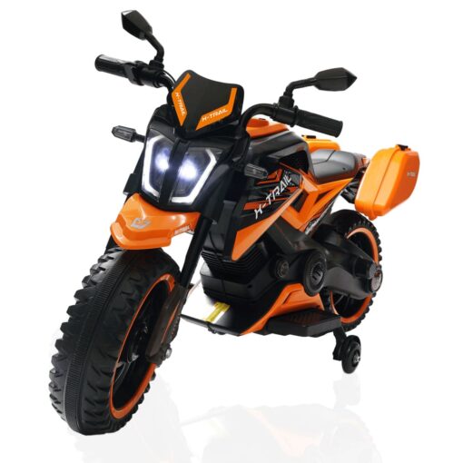 X-Trail Sports Electric Motor Bike 12v Rechargeable Battery Operated Motorcycle Ride on Bike-Ride on Kids- Kids to Drive Toy Bike Suitable for for Boys, Girls Age for 3-7 Years (Orange | LFB-BDQ8100) - Image 15
