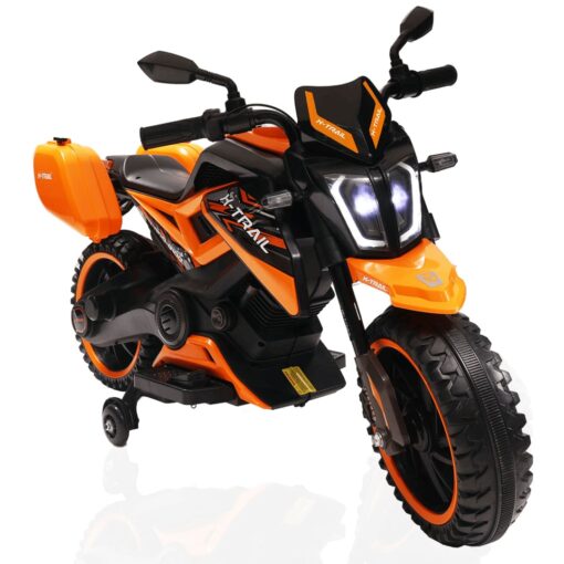 X-Trail Sports Electric Motor Bike 12v Rechargeable Battery Operated Motorcycle Ride on Bike-Ride on Kids- Kids to Drive Toy Bike Suitable for for Boys, Girls Age for 3-7 Years (Orange | LFB-BDQ8100) - Image 16