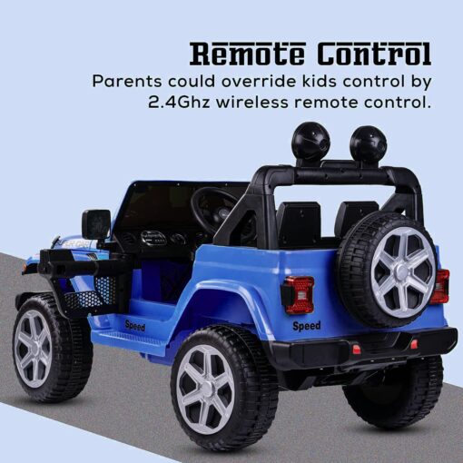 StarAndDaisy Rechargeable Battery Operated Electric Kids Car Jeep with Light and Music - Blue - LFC-FT938 - Image 5