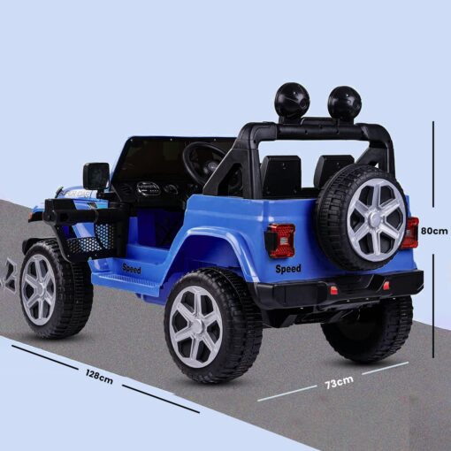 StarAndDaisy Rechargeable Battery Operated Electric Kids Car Jeep with Light and Music - Blue - LFC-FT938 - Image 9