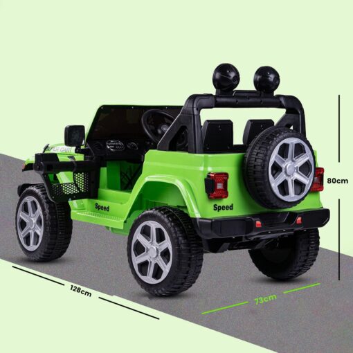 Rechargeable Battery Operated Electric Kids Car Jeep | Ride-on Baby Car with Light, USB, Music| Electric Battery Big Car | Battery Operated Car for Kids to Drive 1 to 6 Years (Green | LFC-FT938) - Image 9