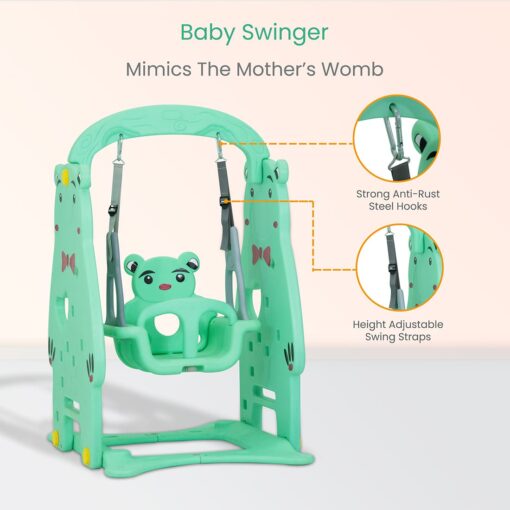 Swing for Kids - Indoor and Outdoor Swings and Slides Along with Basketball Ring Hoop - StarAndDaisy - Image 4