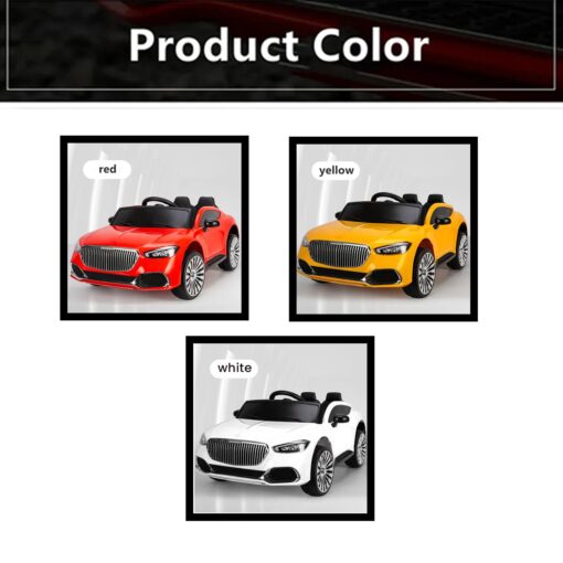 Ride-On Car For Kids With Parental Control | Classic Lights And Sound Effects (Red | LFC-1366RR) - Image 3