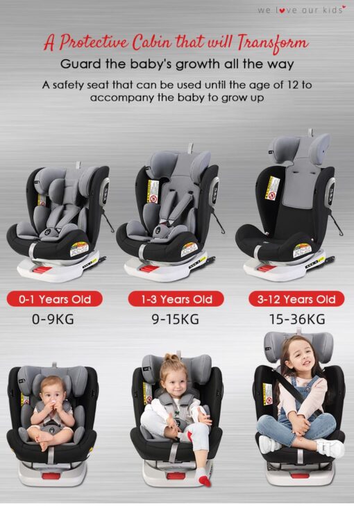 Baby Car Seat (Luxury Orange) - Image 10