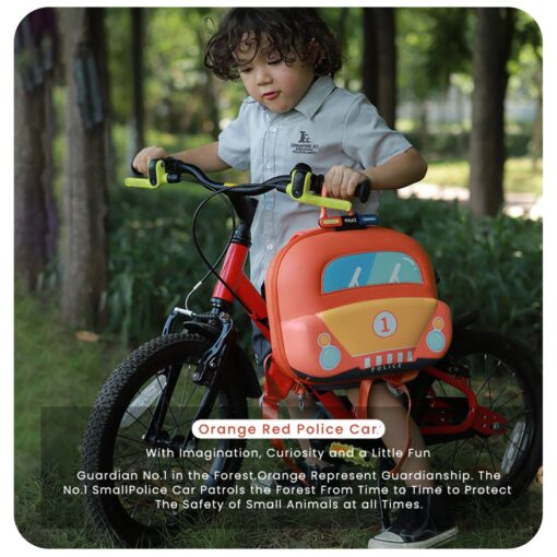 StarAndDaisy Police Joyride Kids Backpack (Orange) - Image 10