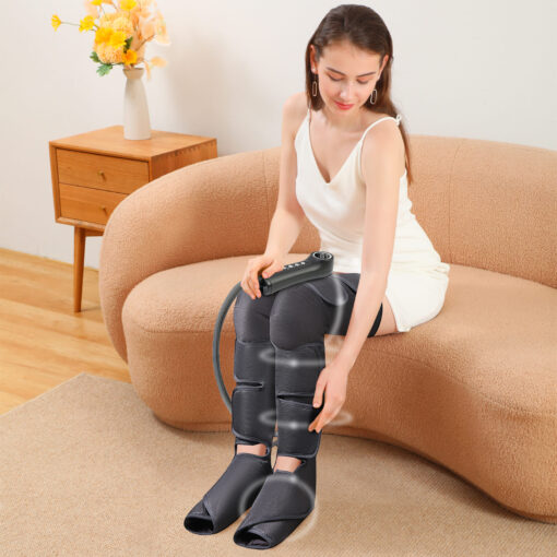 Air Compression Leg Massagers for Home - Electric Foot Massager with Heating - JB 705 - Image 2