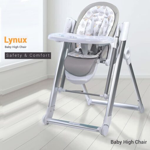 StarAndDaisy 2-in-1 Lynux High chair with Electric Swing Five Point safety seat belt |detachable tray |Adjustable Footrest| Foldable Scientific Design - Image 3