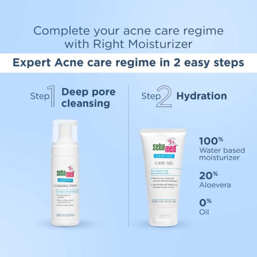 SebaMed Foam Face Wash for Reduces Acne, Pimple & Blackheads, Get Glowing Skin Face Wash (150ml) - Image 8