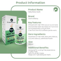 new born body wash for delicate skin