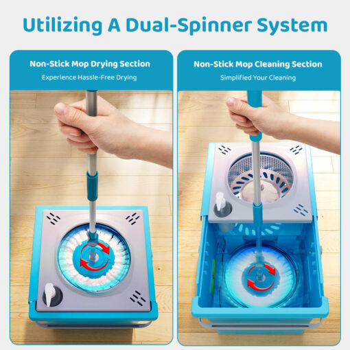 Spin Mop Tranformer-Blue-Grey