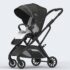 Chariot Luxury Baby Stroller Pram - Light Weight Baby Pram for Travel with Reversible Handle & Adjustable Backrets With Safety belt & Dual Direction - Easy Foldable Infants Stroller Age 0 To 3 Years (Q7- Black) - StarAndDAisy