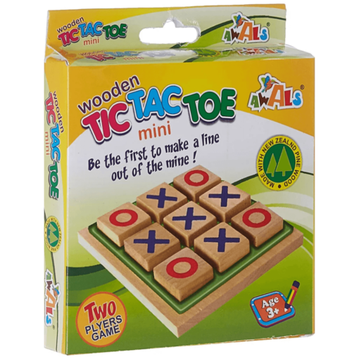 Awals Wooden Tic Tac Toe