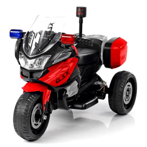 StarAndDaisy Electric Bike for Kids with LED Light and Music - Rechargeable Battery Powered Motorcycle for Kids - Red, LFB-608 - Image 6