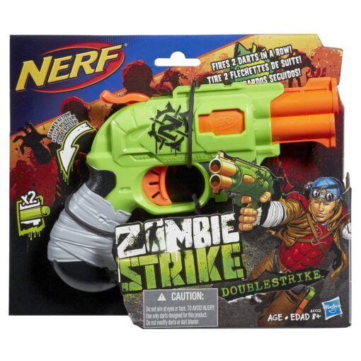 Nerf Zombie Strike - Double Strike Includes 2 darts, Ultimate Blaster For Kids Ages 8 and Up, Plastic Material, (Multicolor) - Image 2