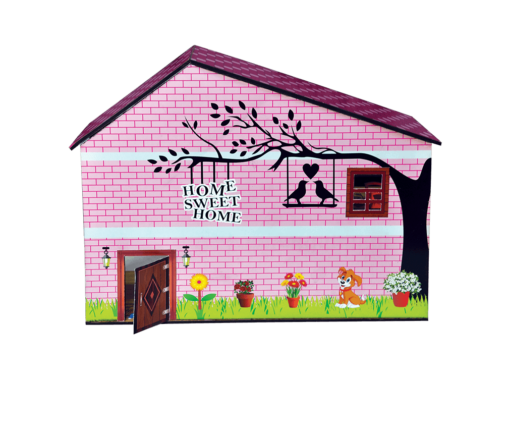 Dr. Mady Mini Doll House for Kids - Doll Playset With 50 Wooden Pieces Colorful Assembly - Role Play Set with Furniture for Boys and Girls Aged 3 years and Above - Image 3