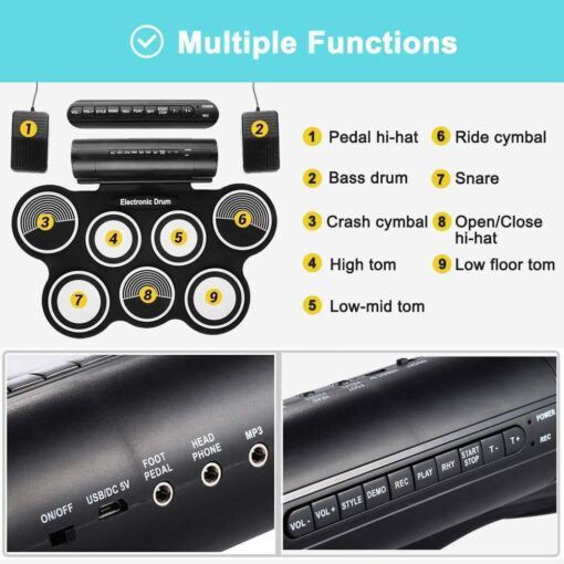 Electric Drum with Built in Speaker - Image 6