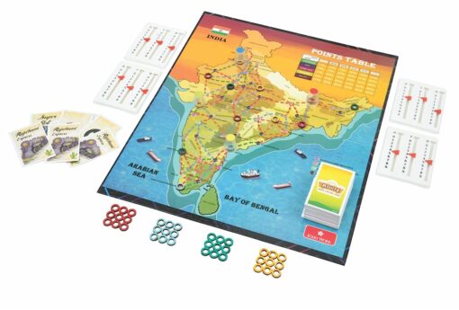 Folks Work Travel Board Games for Kids -  Train Travels Route Board Games for Toddler, Players 2 to 4, Suitable For Age 8 Year and Above - Image 2