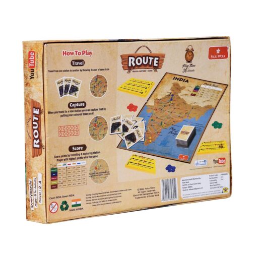 Folks Work Travel Board Games for Kids -  Train Travels Route Board Games for Toddler, Players 2 to 4, Suitable For Age 8 Year and Above - Image 4
