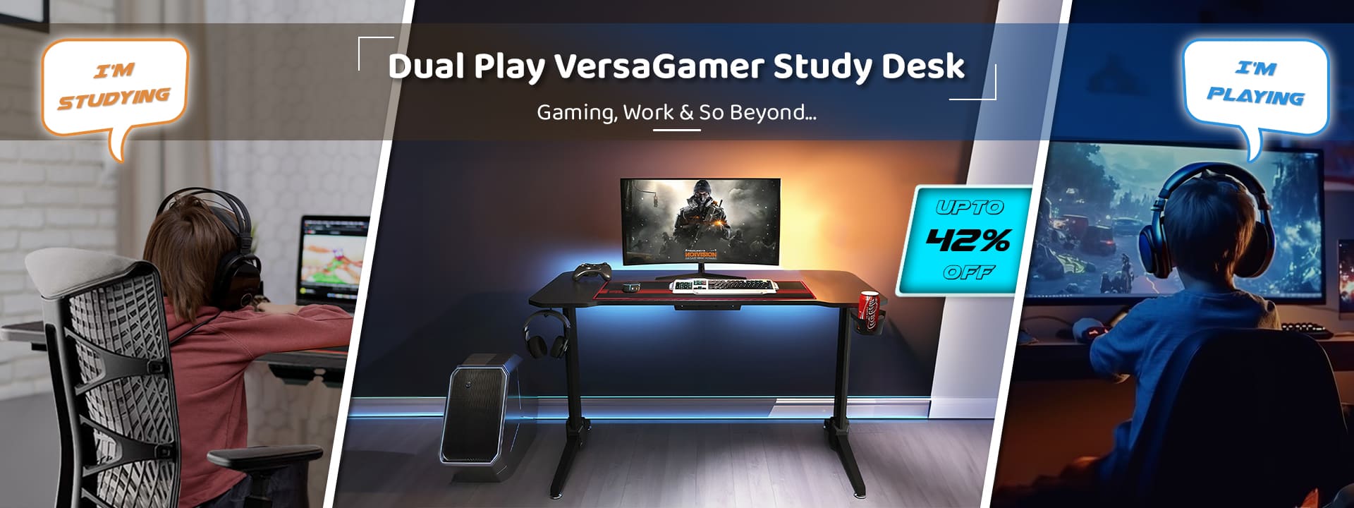 Dual Play Versagamer Study Desk