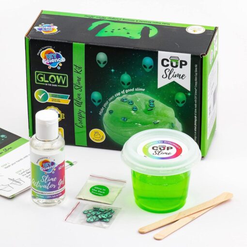 Diy Science Glow In The Dark Green Alien Slime KIt - Image 8
