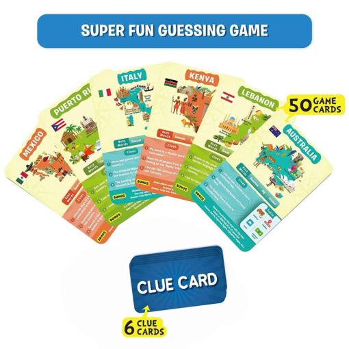 Skillmatics Card Game - Guess in 10 Countries of the World, Gifts for 8 Year and Up, Quick Game of Smart Questions, Fun Family Game - Image 2