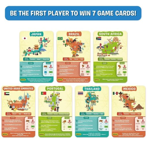 Skillmatics Card Game - Guess in 10 Countries of the World, Gifts for 8 Year and Up, Quick Game of Smart Questions, Fun Family Game - Image 4