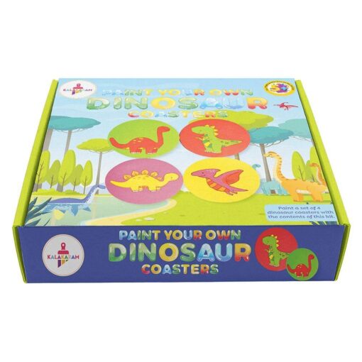 Kalakaram Paint Your Own Dinosaur Coasters