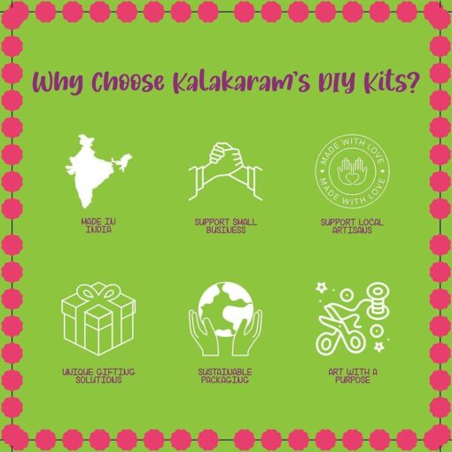 Kalakaram Pom Pom Crafts Kit - Image 6