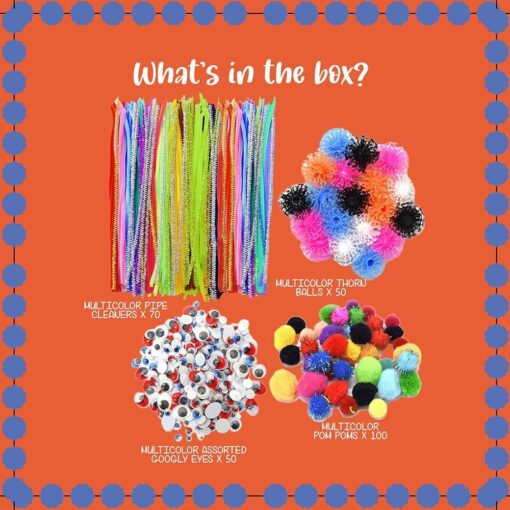 Kalakaram Pom Pom Crafts Kit - Image 7