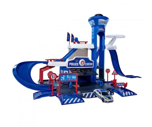 Majorette Creatix Fully Equiped Police Station, Police Set With Three-Story Station, Includes Porsche Panamera Police Car, Toy Police Station For Children Aged 5 & Above