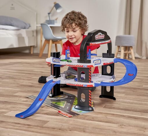 Majorette Urban Garage with Lift, Car Wash, Garage and Petrol Station, 5 Die Cast Vehicle with Rotating Wheels for Children Aged 5 Years and Above - Image 2