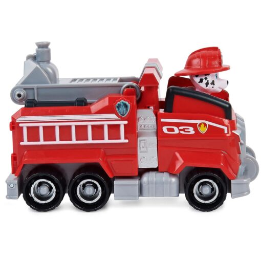 Paw Patrol, Marshall Deluxe Movie Transforming Fire Truck Toy Car with Collectible Action Figure, Kids Toys for Ages 3 and up, Multicolor - Image 3