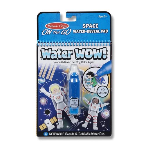 Melissa & Doug On The Go Space Water Wow! Reusable Mess & Free Water, Reveal Activity Pad