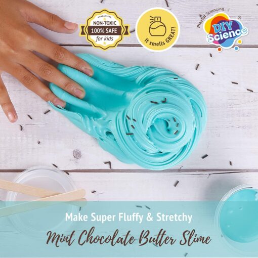 Diy Science Mint Chocolate Butter Slime Kit - Image 2