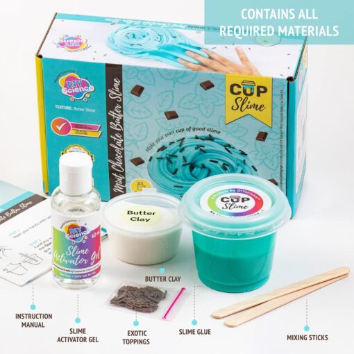 Diy Science Mint Chocolate Butter Slime Kit - Image 3