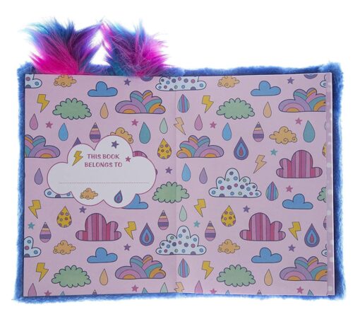 Mirada Blue Owl Plush Notebook - Image 3