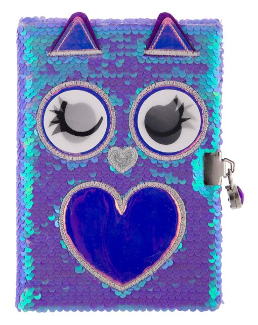 Mirada Owl Flip Sequin Notebook