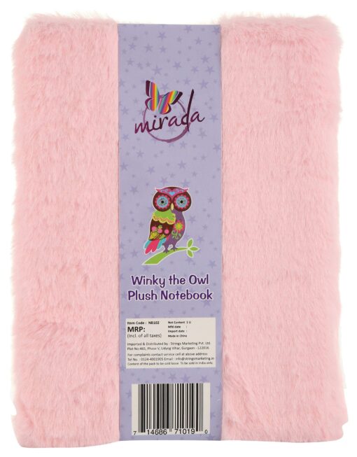 Mirada Winky the Owl Plush Notebook - Image 3