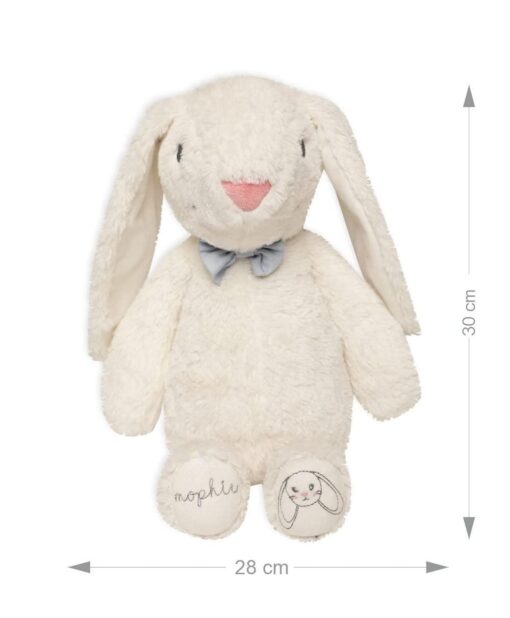 Mi Arcus Mophie White Soft Toy for Girls and Boys, Plush Cute Huggable Washable Non Toxic Long Size Animal Stuffed Mophie Bunny Teddy Birthday Gift for Baby and Kids - Image 4